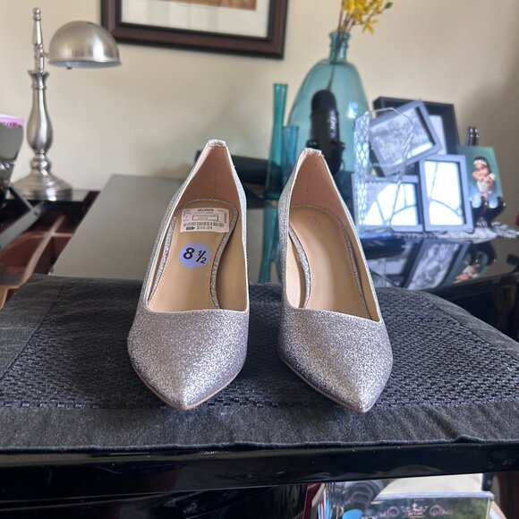 Michael Kors Silver glitter stiletto pumps, size 8.5 - Picture 3 of 5